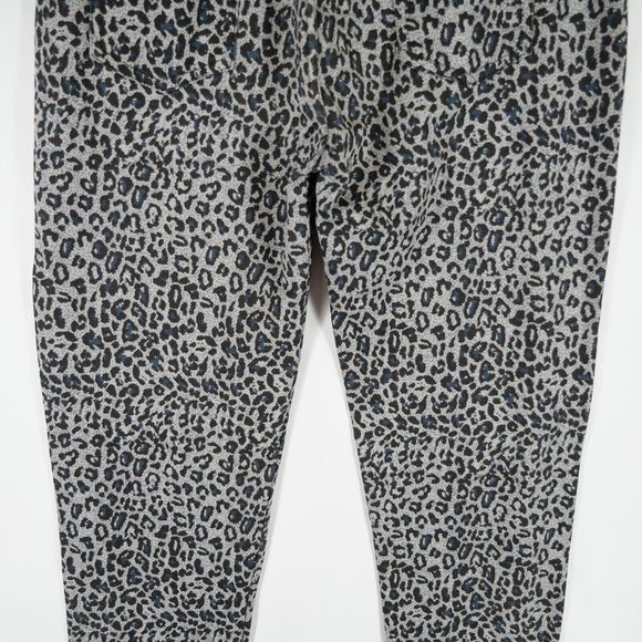Steve Madden Women's Leopard Print Denim Animal Pattern Stretch Leggings Size M - Picture 7 of 13